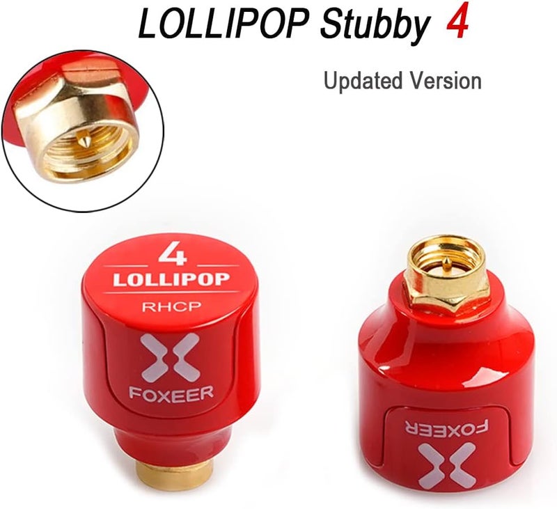 Foxeer 2pcs FPV Antenna Lollipop 5.8GHz RHCP 2.5Dbi Stubby Antenna SMA for FPV Racing Drone Fatshark Goggles TX RX - Image 2